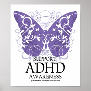 Póster Mariposa ADHD