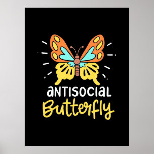 Póster Mariposa antisocial