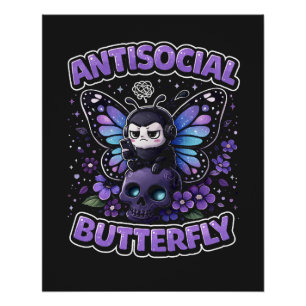 Póster Mariposa Antisocial