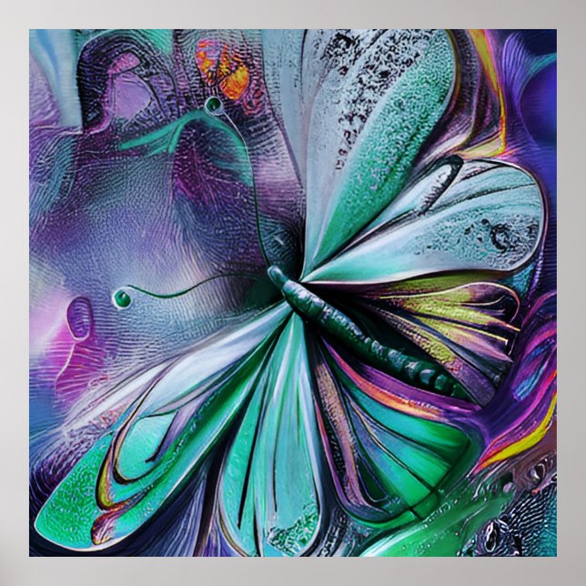 Póster Mariposa Azul (Frente)