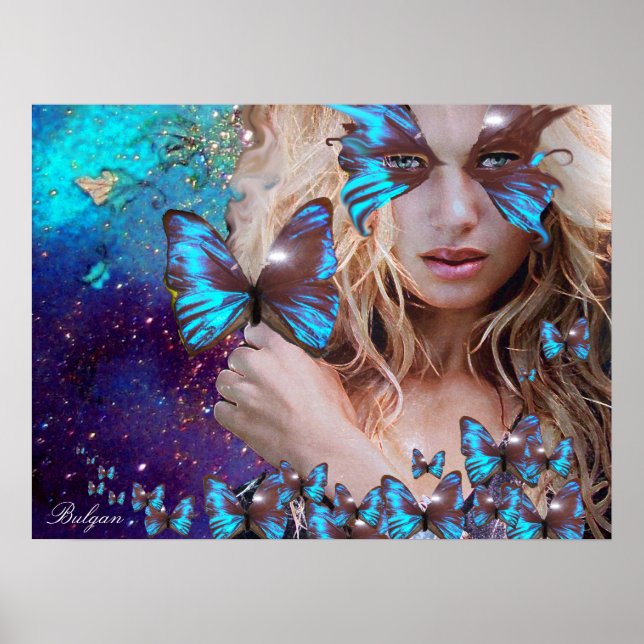 PÓSTER MARIPOSA AZUL (Frente)