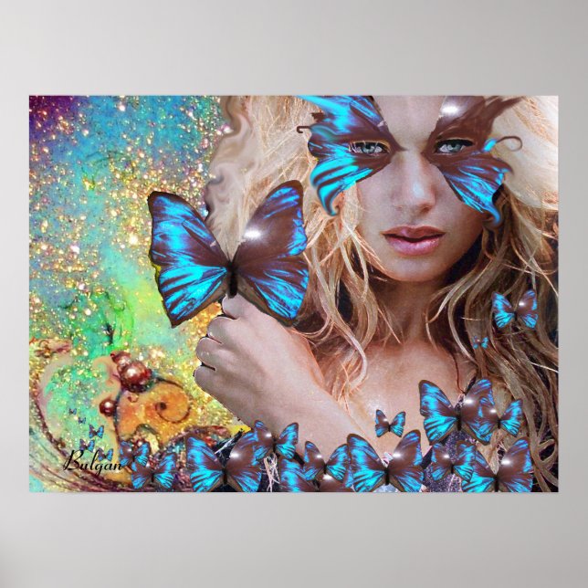 PÓSTER MARIPOSA AZUL (Frente)