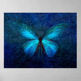 Póster Mariposa azul