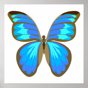 Póster Mariposa azul