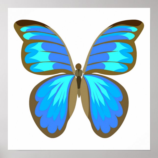 Póster Mariposa azul (Frente)