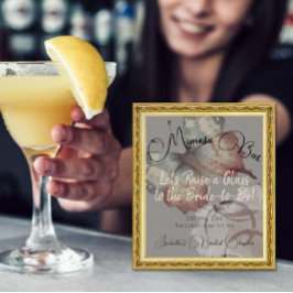 Póster Mariposa Bridal Shower Mimosa Bar Tabletop