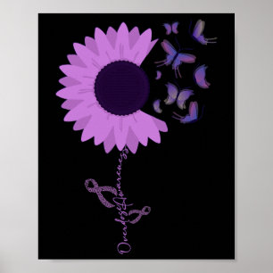 Póster Mariposa Cinta Púrpura Giro
