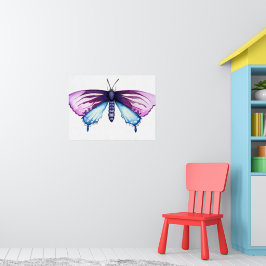 Póster mariposa cola de golondrina de California