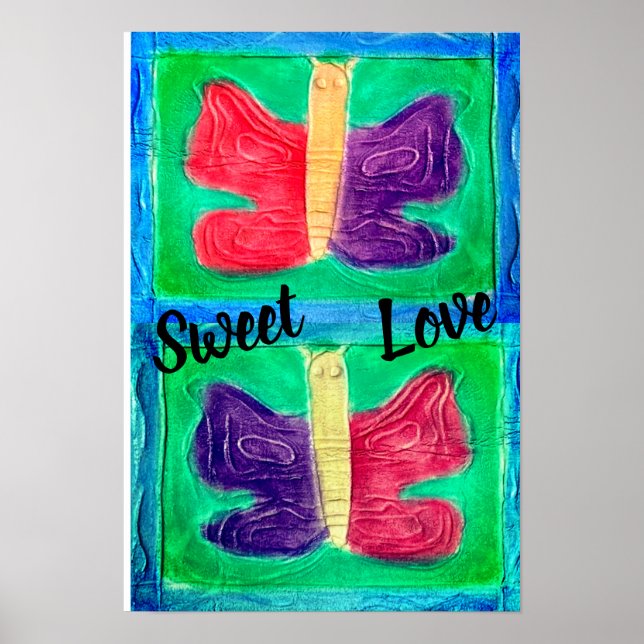 Póster Mariposa colorida | Filtros | Básico | (Frente)