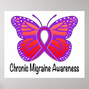 Póster Mariposa crónica de la conciencia de la jaqueca