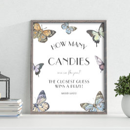 Póster Mariposa: ¿Cuántos caramelos en el juego de Baby S