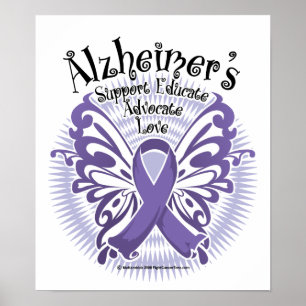 Póster Mariposa de Alzheimer 3