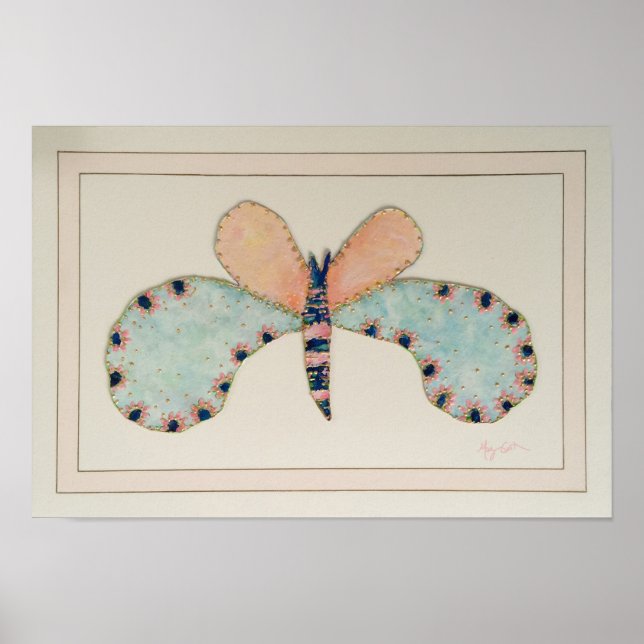 Póster Mariposa de Ciara con imprenta de Mat Francesa (Frente)