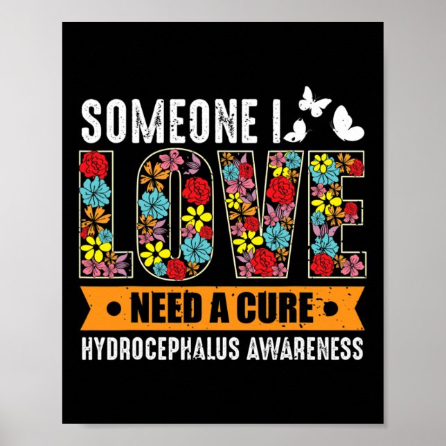 Póster Mariposa De Conciencia Y Flor De Esperanza (Frente)