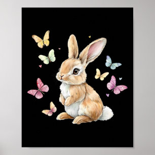Póster Mariposa de conejo de pascua