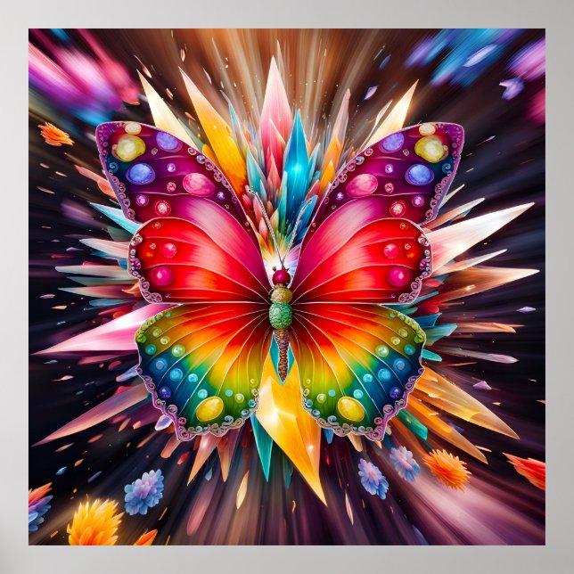 Póster Mariposa de cristal (Frente)
