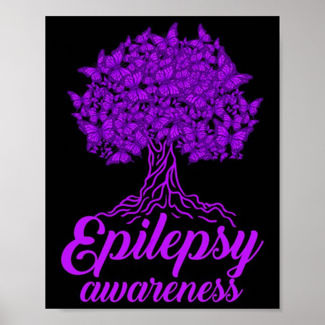 Póster Mariposa de Epilepsia Awareness (Frente)
