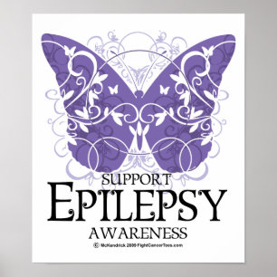 Póster Mariposa de la epilepsia