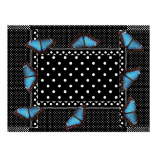 Póster Mariposa de lunares Patrón Oficina Paz Destino