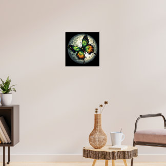Póster Mariposa de luz de luna