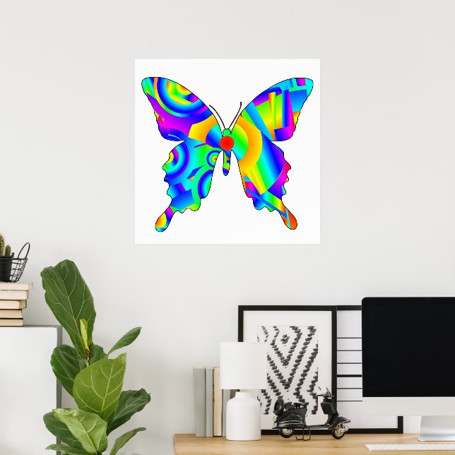 Póster Mariposa de verano (Oficina en casa)