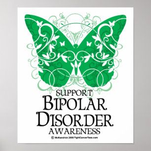 Póster Mariposa del desorden bipolar