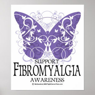 Póster Mariposa del Fibromyalgia