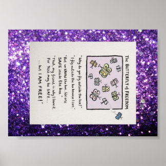 Póster Mariposa del Poster de Libertad