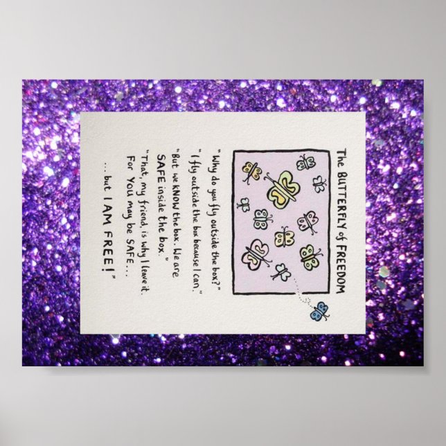 Póster Mariposa del Poster de Libertad (Frente)