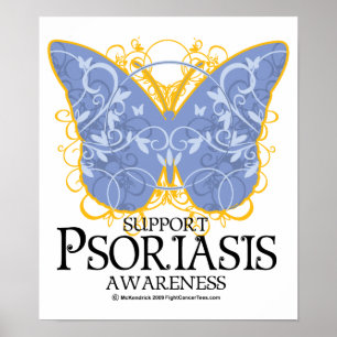 Póster Mariposa del psoriasis