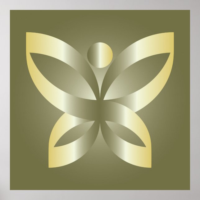 Póster Mariposa dorada (Frente)