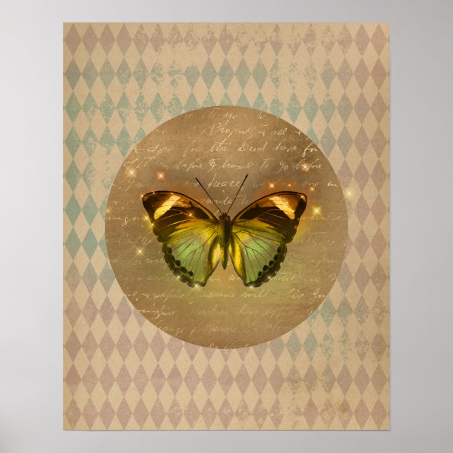 Póster Mariposa encantada (Frente)