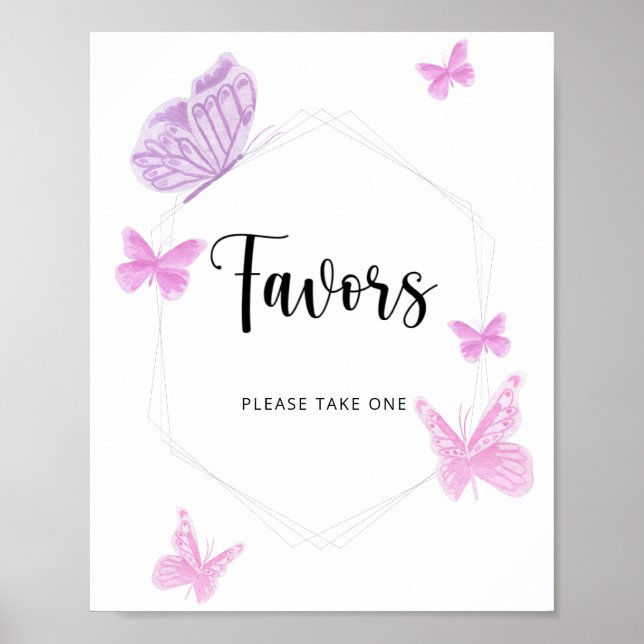 Póster Mariposa está en camino \ Favors (Frente)