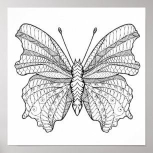 Póster Mariposa estilo 6