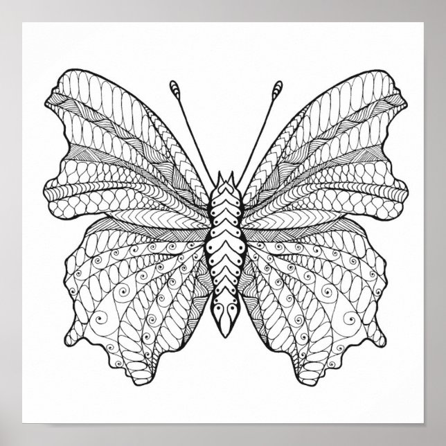 Póster Mariposa estilo 6 (Frente)