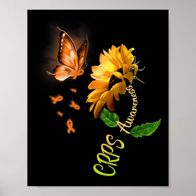 Póster Mariposa Girasol Crps Conciencia (Frente)