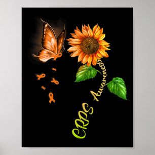 Póster Mariposa Girasol Crps Conciencia 1
