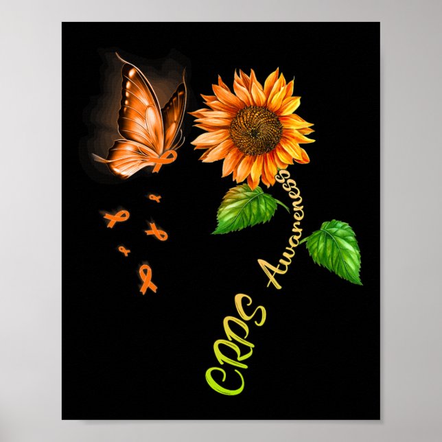 Póster Mariposa Girasol Crps Conciencia 1 (Frente)