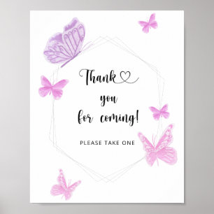Póster Mariposa \ Gracias por venir