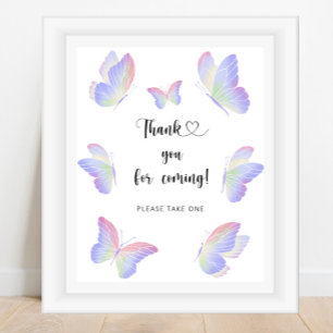 Póster Mariposa \ Gracias por venir