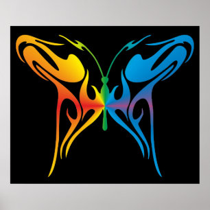 Póster Mariposa Gradada