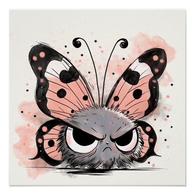 Póster Mariposa Grumpy (Anverso)