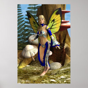 Póster Mariposa Hada