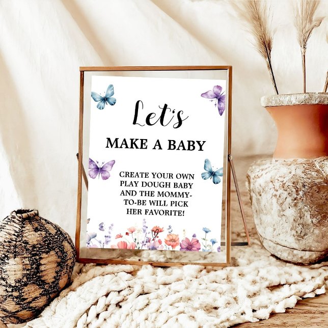 Póster Mariposa hagamos un cartel de juego para bebé Baby (Subido por el creador)