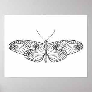 Póster Mariposa inspirada Art. 2