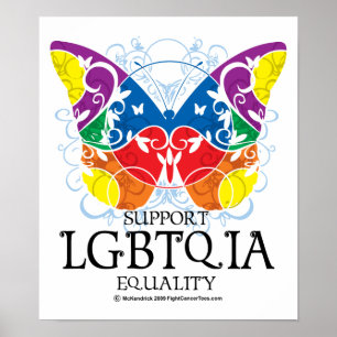 Póster Mariposa LGBTQIA