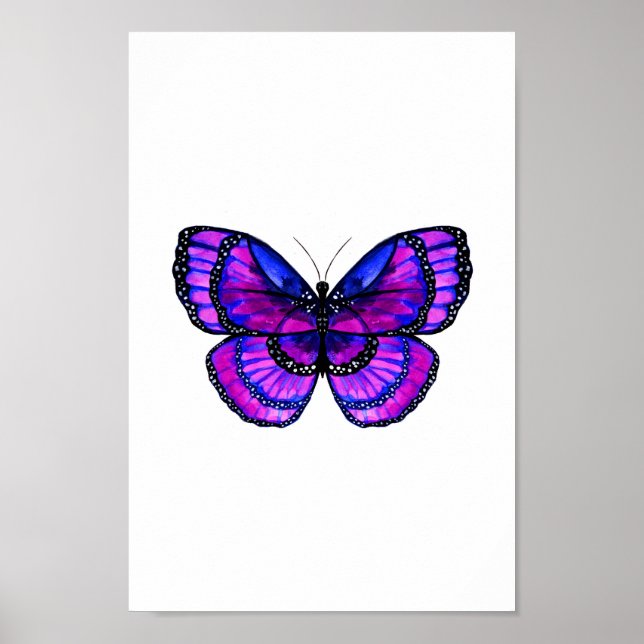 Póster Mariposa morada (Frente)