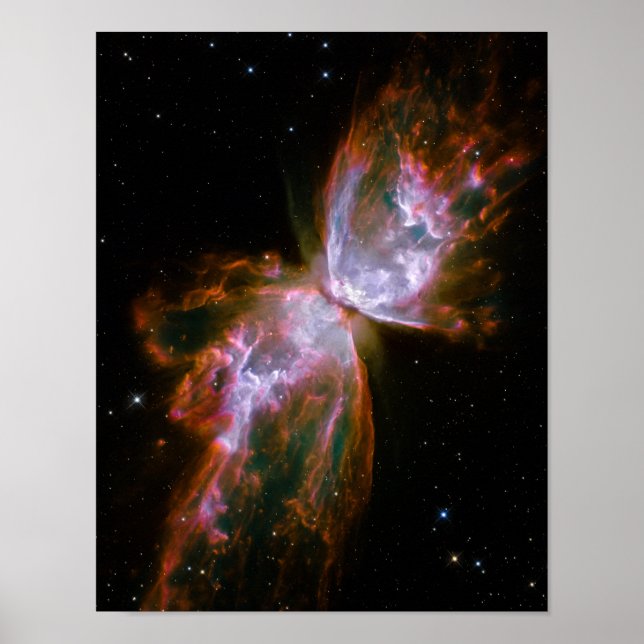 Póster Mariposa / Nebulosa de Bug (Telescopio Hubble) (Frente)