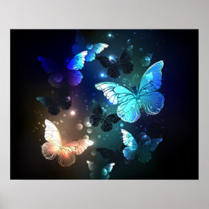 Póster Mariposa nocturna fluida
