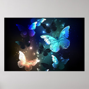 Póster Mariposa nocturna fluida